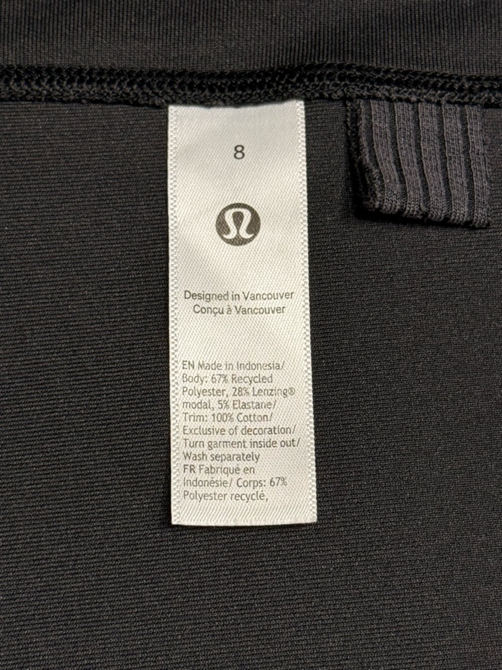 Lululemon Ribbed Cropped Tank – Size 8 - Picture 4 of 7